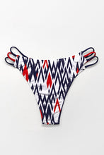 Load image into Gallery viewer, Geomeric Strappy Bikini Bottom
