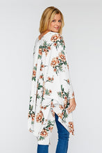 Load image into Gallery viewer, Peony Floral Print Long Sleeve Cover Up

