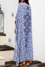 Load image into Gallery viewer, Blue and White Print Kaftan
