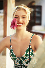 Load image into Gallery viewer, Young And Vigor Print One-piece Swimsuit
