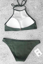 Load image into Gallery viewer, Matcha Ice Cream Halter bikini Set
